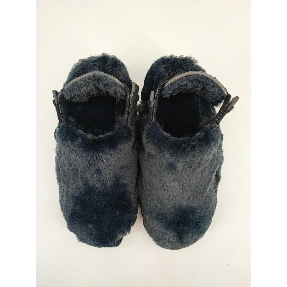 Nike Women's Calm Mule SE Black Faux Fur Clogs Size 7_3